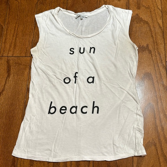Rebecca Minkoff 'Sun of a Beach' Muscle Tee - Picture 2 of 6